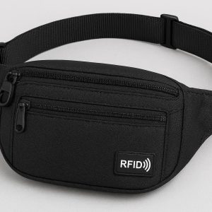 12 Anti Theft Travel Fanny Pack RFID Blocking
