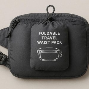 17 Foldable Travel Waist Pack Ultra Compact