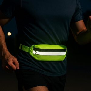 19 Reflective Safety Running Belt Bag Night