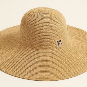 Wide Brim Sun Hat UPF 50+ Straw