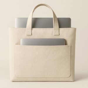 4 Minimalist Laptop Canvas Tote with Sleeve