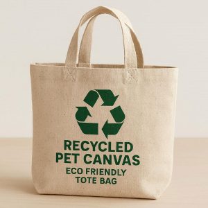 5 Recycled PET Canvas Eco Friendly Tote Bag