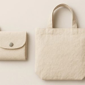 6 Foldable Compact Canvas Shopping Bag Pack